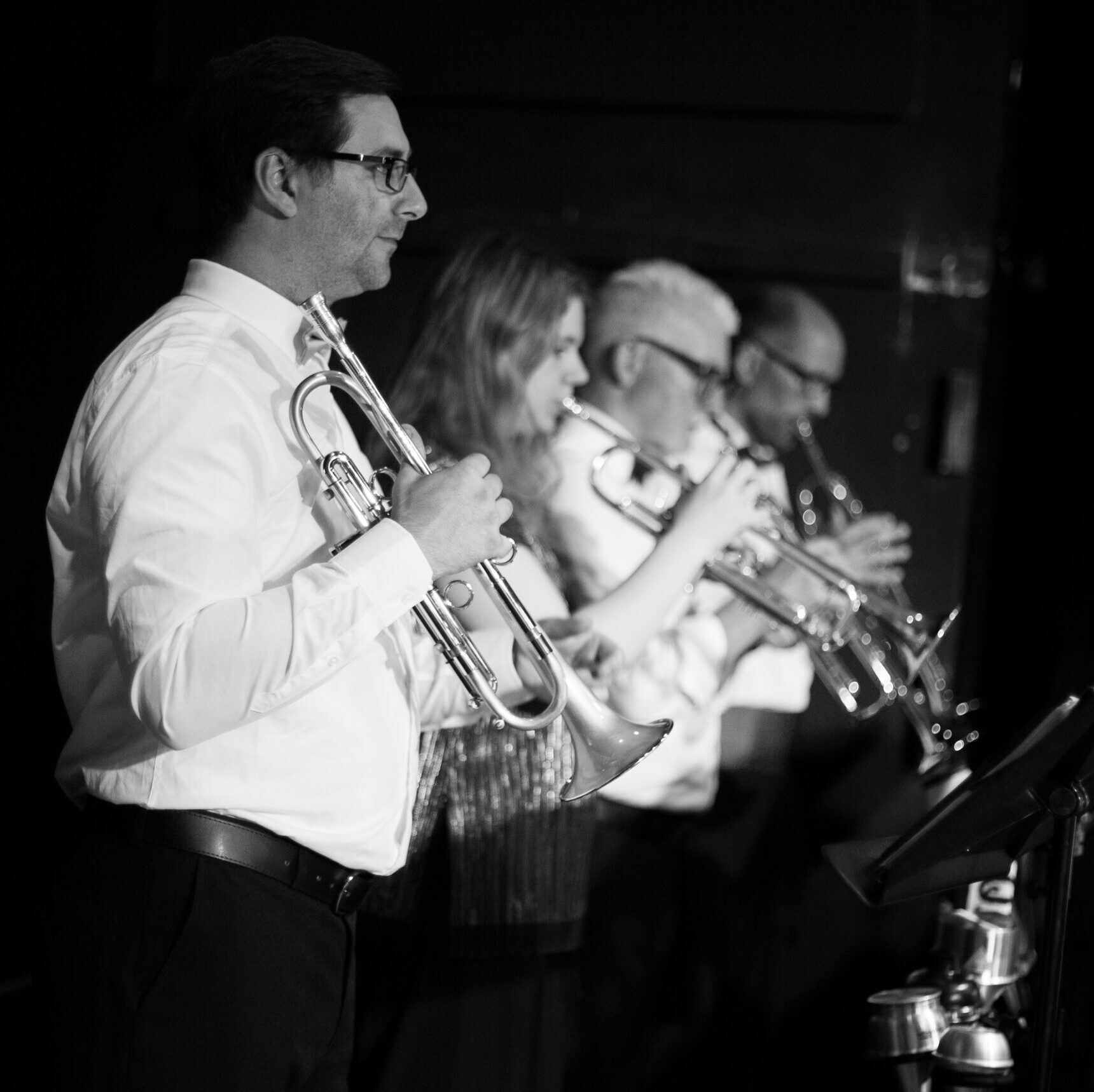 trumpets down the line (b&w) 106